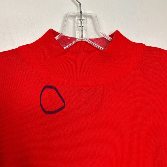 Vintage Pendleton Wms M Classic Red Cotton Knit Sweater Christmas Holiday Winter - Picture 8 of 8